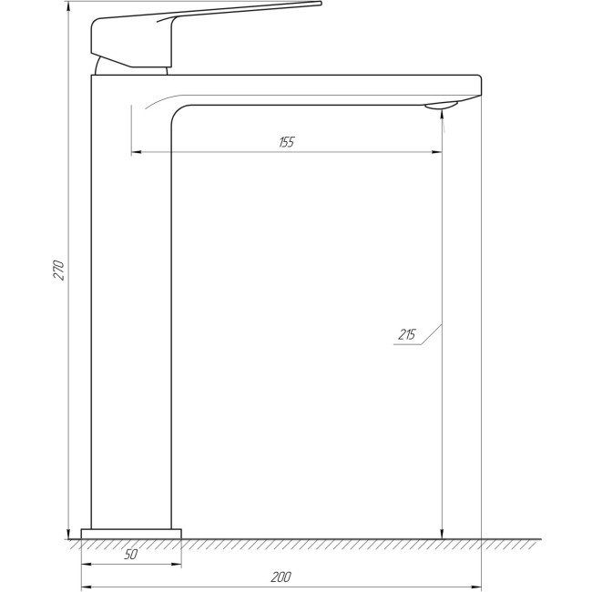 Змішувач для умивальника TOPAZ ODISS TO 18203-H52-WW Змішувач для умивальника TOPAZ ODISS TO 18203-H52-WW
