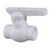 Кран кульовий Kalde PPR (латунь) ф25 (білий)  21011