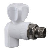 Кран радіаторний кутовий Kalde PPR ф20x1/2 (білий) 22013 Кран радіаторний кутовий Kalde PPR ф20x1/2 (білий) 22013