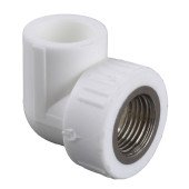 Кутник внутрішня різьба Kalde PPR 90 ф25х1/2 (білий)  16014