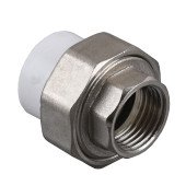 Муфта РОЗБІРНА внутр. різьба Kalde PPR  ф32х1 (білий)  12097