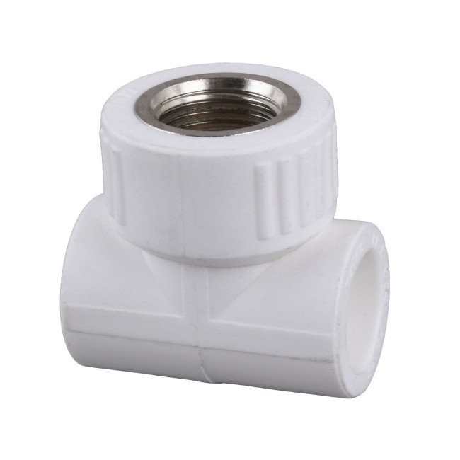 Трійник внутрішня різьба Kalde PPR  ф25х1/2 (білий)  20011