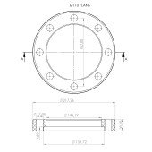 Фланцевий комплект(фланець+бурт) Kalde PPR 110  58054