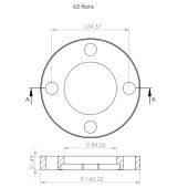 Фланцевий комплект(фланець+бурт) Kalde PPR 63 58050 Фланцевий комплект(фланець+бурт) Kalde PPR 63 58050