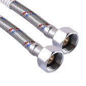 Шланг нержавіюча сталь ECO FIX 1/2″х1/2″ ВВ  0,3 м EPDM