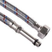 Шланг для змішувача Solomon (нерж.) М10х1/2″ 0,8м HY6201 A довг. Шланг для змішувача Solomon (нерж.) М10х1/2″ 0,8м HY6201 A довг.