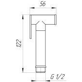 Душова гігієнічна стоп-лійка TOPAZ SH88-CR