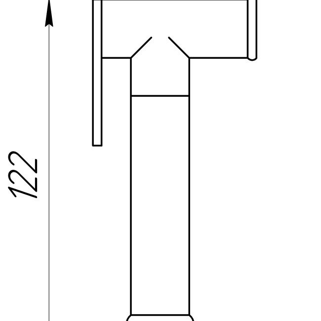 Душова гігієнічна стоп-лійка TOPAZ SH88-CR