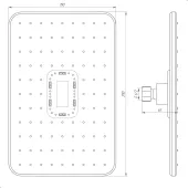 Душова лійка Globus Lux SD-003-30-BB