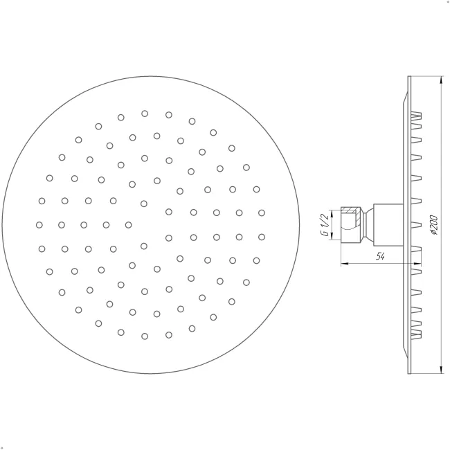 Душова лійка Globus Lux ST-0200-R