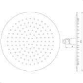 Душова лійка Globus Lux ST-0250-R-BB
