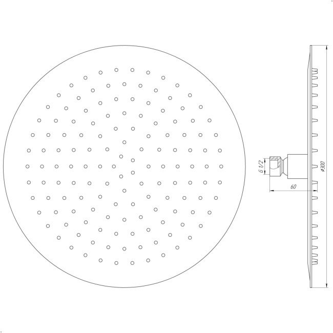 Душова лійка Globus Lux ST-0300-R