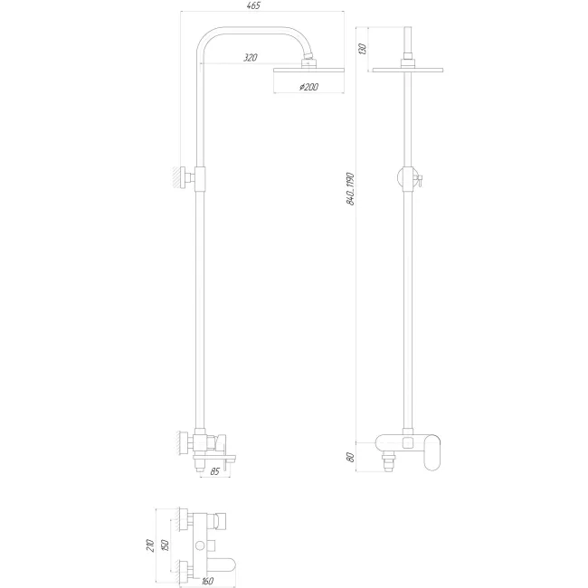 Душова система Globus Lux  DS0010