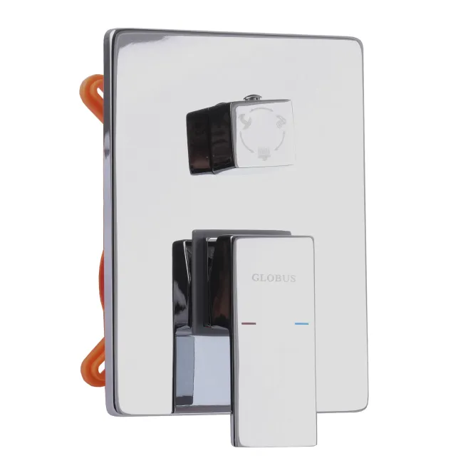 Душова система Globus Lux SMART GLM-305L на три споживача вбудована з виливом, Хром 2 Душова система Globus Lux SMART GLM-305L на три споживача вбудована з виливом, Хром 2