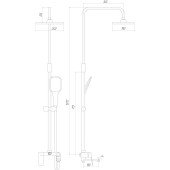 Душова система TOPAZ ODISS TO 18102-H52-BL Душова система TOPAZ ODISS TO 18102-H52-BL