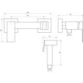 Змішувач гігієнічний Globus Lux Niagara GLN-5-106MIX Змішувач гігієнічний Globus Lux Niagara GLN-5-106MIX