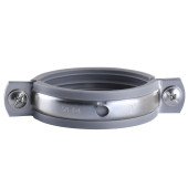 Хомут в зборi CR 2″ (59-65мм) з гвинтом-шурупом 8*100 та дюбелем в уп., сірий Хомут в зборi CR 2″ (59-65мм) з гвинтом-шурупом 8*100 та дюбелем в уп., сірий