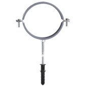 Хомут в зборi CR 4″ (105-112мм) з гвинтом-шурупом 8*100 та дюбелем в уп., сірий Хомут в зборi CR 4″ (105-112мм) з гвинтом-шурупом 8*100 та дюбелем в уп., сірий