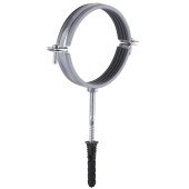 Хомут в зборi CR 4″ (105-112мм) з гвинтом-шурупом 8*100 та дюбелем в уп., сірий Хомут в зборi CR 4″ (105-112мм) з гвинтом-шурупом 8*100 та дюбелем в уп., сірий