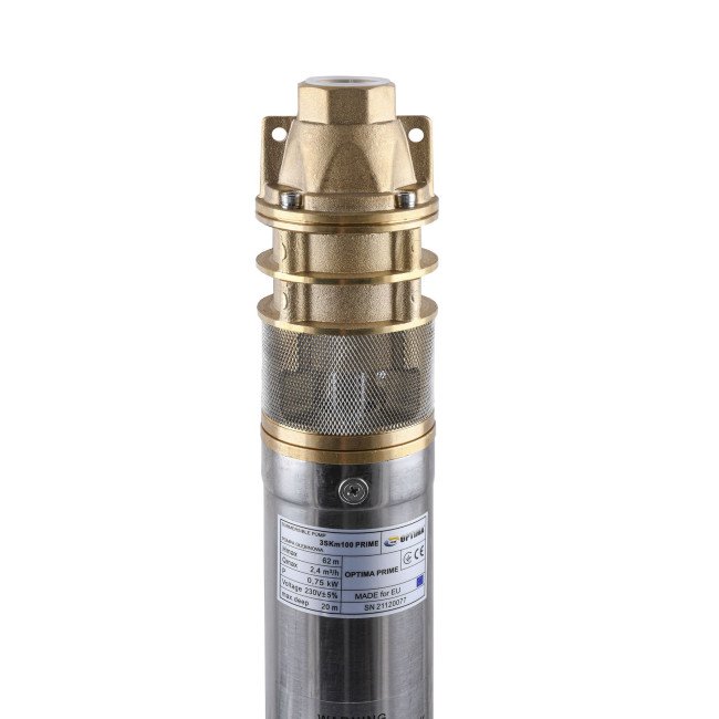 Насос свердловинний вихровий OPTIMA 3SKm100 PRIME 0.75кВт + кабель 20м+ пульт Насос свердловинний вихровий OPTIMA 3SKm100 PRIME 0.75кВт + кабель 20м+ пульт