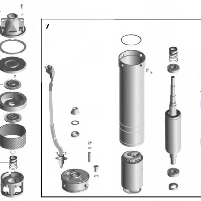 Насос свердловинний вихровий VOLKS pumpe PM 4SKm150 1.1кВт + кабель 10м Насос свердловинний вихровий VOLKS pumpe PM 4SKm150 1.1кВт + кабель 10м