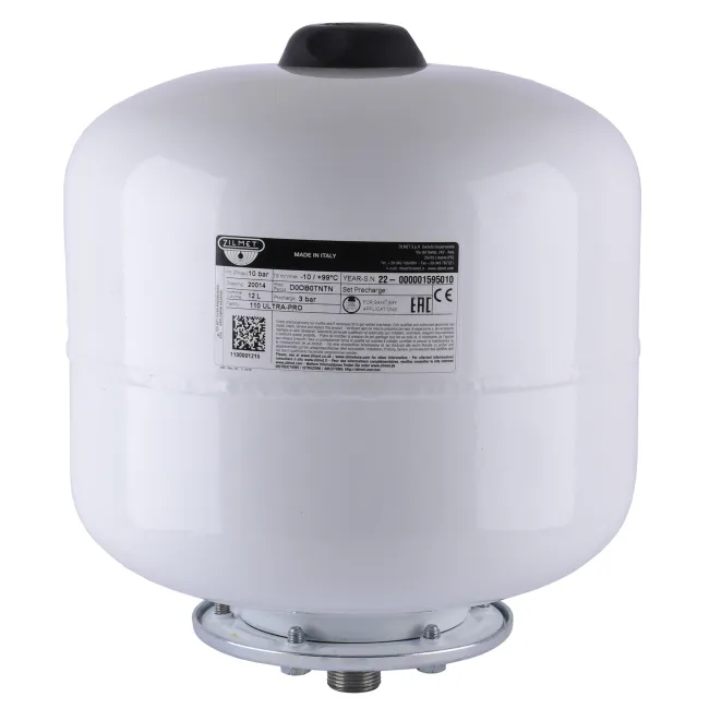 Гідроакумулятор зі змінною мембраною 12л ZILMET ULTRA-PRO 10bar, білий ( 1100001215 ) Гідроакумулятор зі змінною мембраною 12л ZILMET ULTRA-PRO 10bar, білий ( 1100001215 )