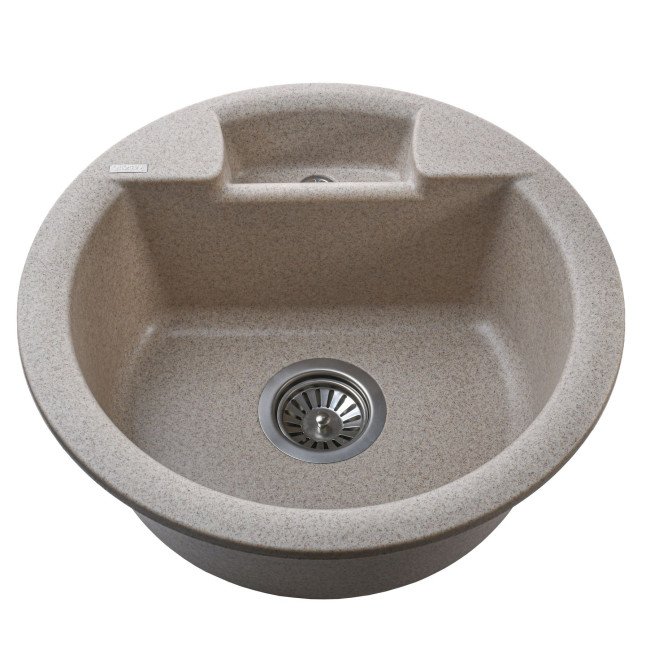 Гранітна мийка Globus Lux GURON мигдаль 480мм-А0008 2