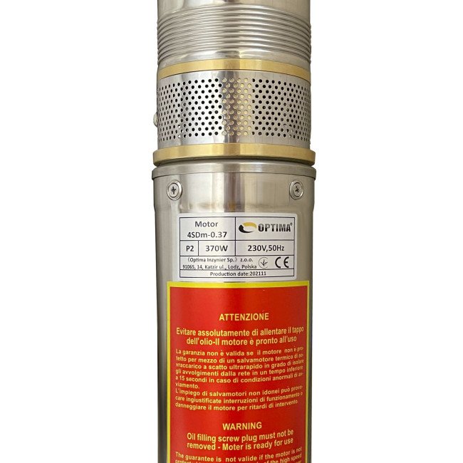 Насос свердловинний з підв. стійк. до піску OPTIMA  4SDm3/ 6 0.37 кВт 44м + пульт+кабель 25м NEW