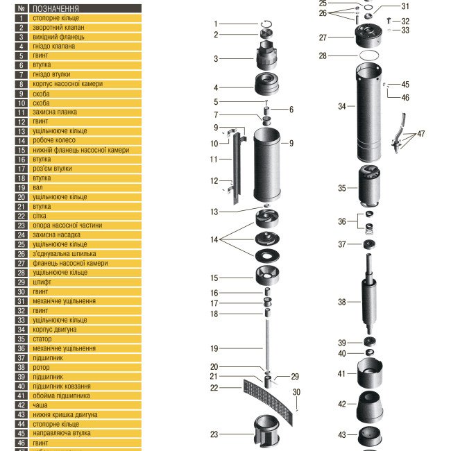 Насос свердловинний з підв. стійк. до піску OPTIMA  4SDm3/ 6 0.37 кВт 44м + пульт+кабель 25м NEW