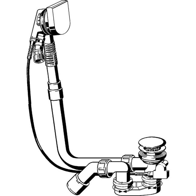 Злив-перелив Multiplex Trio Visign MT9 VIEGA 733605 2