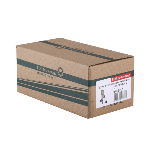 Група розповітрювання/зливу ECO 02 F B Група розповітрювання/зливу ECO 02 F B