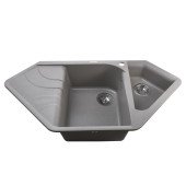 Гранітна мийка Globus Lux GARDA сiрий камiнь 1000x500мм-А0005 Гранітна мийка Globus Lux GARDA сiрий камiнь 1000x500мм-А0005