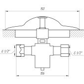 Кран-дозатор Tremolada 469 монтаж у підлогу 1/2″х1/2″ (Italy) Кран-дозатор Tremolada 469 монтаж у підлогу 1/2″х1/2″ (Italy)