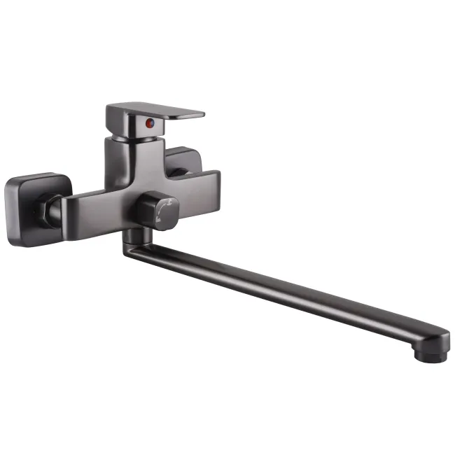 Змішувач для ванної Globus Lux Milano GLM-0208N-11-Graphite- EURO латунь L350мм.Графіт Блиск. Змішувач для ванної Globus Lux Milano GLM-0208N-11-Graphite- EURO латунь L350мм.Графіт Блиск.
