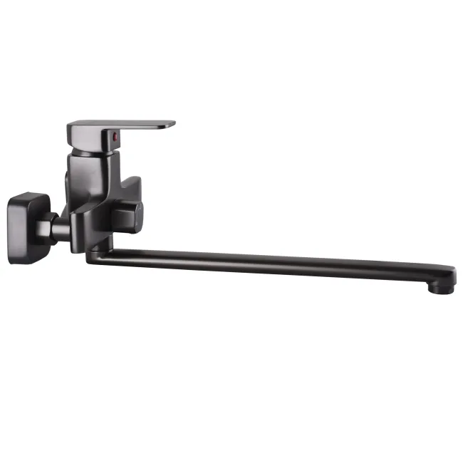 Змішувач для ванної Globus Lux Milano GLM-0208N-11-Graphite- EURO латунь L350мм.Графіт Блиск. 2 Змішувач для ванної Globus Lux Milano GLM-0208N-11-Graphite- EURO латунь L350мм.Графіт Блиск. 2