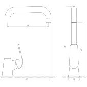 Змішувач для кухні Globus Lux Koln GLK-0203L-10-BB