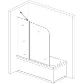 Шторка для ванної ENZA 120TCВ.Mosaic (120B.Mosaic) BRAVO (1уп.) Шторка для ванної ENZA 120TCВ.Mosaic (120B.Mosaic) BRAVO (1уп.)