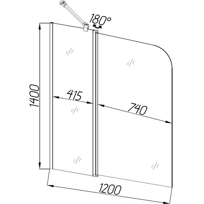Шторка для ванної ENZA 120TCВ.Mosaic (120B.Mosaic) BRAVO (1уп.) Шторка для ванної ENZA 120TCВ.Mosaic (120B.Mosaic) BRAVO (1уп.)