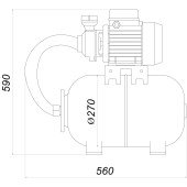 Насосна станція Saer TR-E (Насос KF-6 1,5кВт)