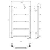 Рушникосушарка UNIO LT EU 700-400-5 Драбинка Трапеція електро Рушникосушарка UNIO LT EU 700-400-5 Драбинка Трапеція електро