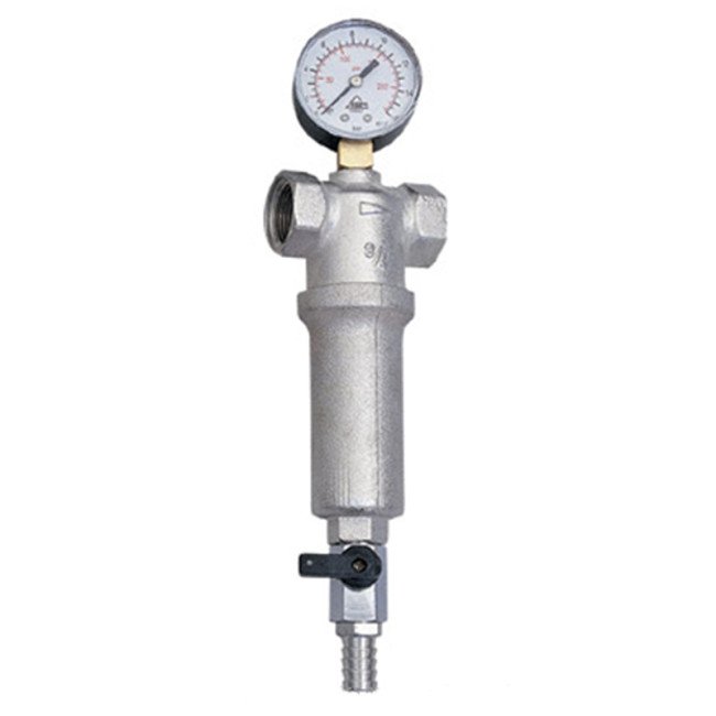 Фільтр з краном та манометром SOLOMON   3/4″  NV - 5024