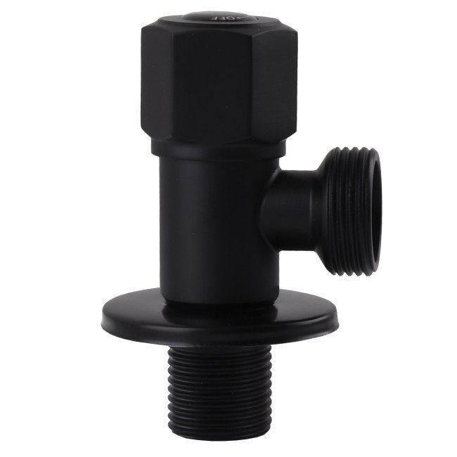 Кран кульовий кутовий Professional 1/2″X3/4″ NV-QP888 BLACK 2