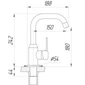 Змішувач для умивальника DOMINO ELLIPSE DCC-101L