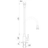 Змішувач для кухні Globus Lux Alpen SBT1-203SA-B01