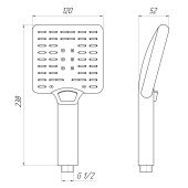Душова лійка Topaz NF-2201-BB