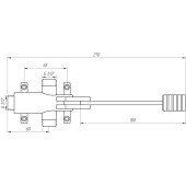 Змішувач педальний Tremolada 486 монтаж на стіну /на підлогу (Italy) Змішувач педальний Tremolada 486 монтаж на стіну /на підлогу (Italy)