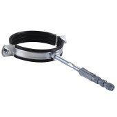 Хомут трубний SOLOMON (комплект) 4″, 108-118мм з гвинтом 10х120 та дюбелем Хомут трубний SOLOMON (комплект) 4″, 108-118мм з гвинтом 10х120 та дюбелем