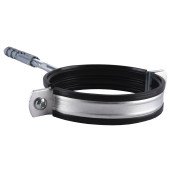 Хомут трубний SOLOMON (комплект) 4″, 108-118мм з гвинтом 10х120 та дюбелем Хомут трубний SOLOMON (комплект) 4″, 108-118мм з гвинтом 10х120 та дюбелем