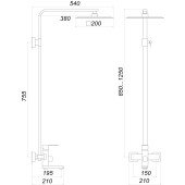 Душова система Globus Lux Kubus SKU-SH-200