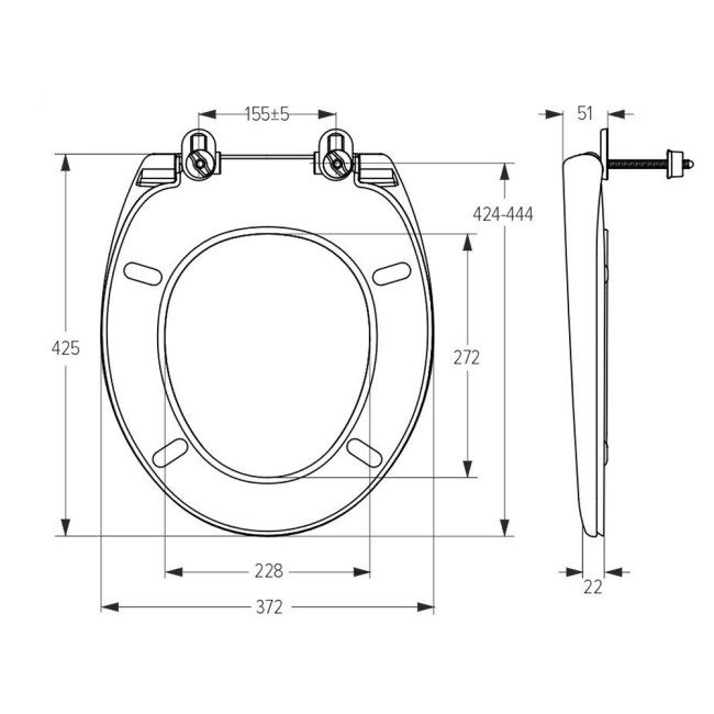 Сидіння для унітазу SoloPlast СП-1